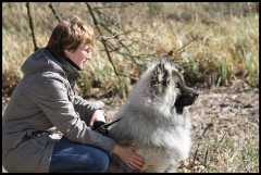 Annett Niemeyer-Hasenöhrl mit Hund